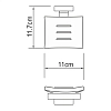 Мыльница WasserKRAFT Dill К-3900 K-3929 хром;белый