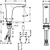 Электронный смеситель для раковины Hansgrohe PuraVida 15171400, белый хром