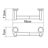 Держатель туалетной бумаги WasserKRAFT Main К-9200 K-9222 19 хром
