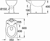 Чаша унитаза Grohe Bau Ceramic 39428000