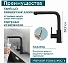 Смеситель для кухни Alveus Zeos 1136505 черный