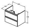 Тумба под раковину Ideal Standard Tesi T0050OV белый