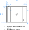 Зеркало-шкаф Style Line Эко Стандарт Панда 100/С белый