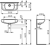 Раковина Laufen Pro 8.1695.7.000.106.1 R