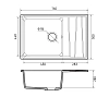 Кухонная мойка GranFest Level LV-760L терракот коричневый