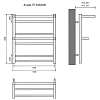 Полотенцесушитель водяной Акватек Альфа AQ RRP0760CH хром