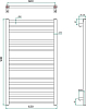 Полотенцесушитель водяной Grota Classic 63х90