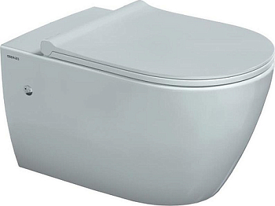 Унитаз подвесной Berges Wasserhaus Mascon Rimless 082128 с сиденьем микролифт, белый
