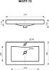Тумба под раковину Misty Olimpia Lux Л-Олл01075-033Пр 75 см