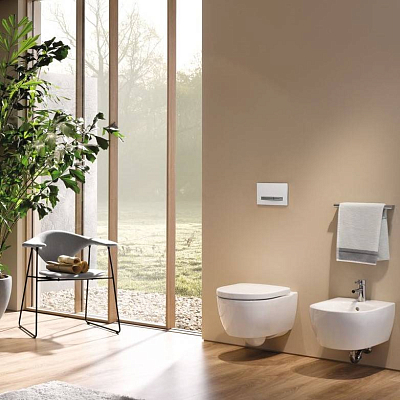 Инсталляция Geberit с безободковым унитазом Geberit iCon Rimfree 204060000, сиденье микролифт, комплект