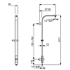 Душевая стойка с держателем Jaquar SHA-CHR-1215F