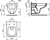 Подвесной унитаз Ideal Standard Tempo T331101