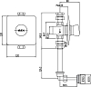 Смывное устройство для писсуаров E.C.A. 102111075 автоматическое