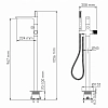 Смеситель для ванны с душем WasserKRAFT Ems 7600 7621 золото