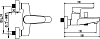 Смеситель SMARTsant Инлайн SM103503AA для ванны с душем