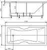 Акриловая ванна Aquatek Феникс 150x75 см FEN150-0000029, белый