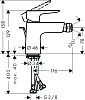 Смеситель для биде Hansgrohe Talis E 71720670, чёрный матовый