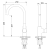 Смеситель для кухни Lemark Aura LM0605C хром