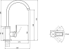 Смеситель для кухонной мойки Славен СЛ-ОД-Ц22, хром