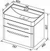 Тумба с раковиной Aquanet Виченца 80 00212666 белый