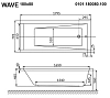 Акриловая ванна Whitecross Wave 0101.180080.100.ULTRANANO.GL золото, белый