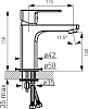 Смеситель для раковины Ferro Alba VerdeLine BLB2VL, хром