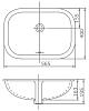 Раковина SSWW CL CL3080 белый