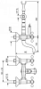 Смеситель для ванны с душем Emmevi Deco Old 12611BO золото,белый