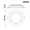 Встраиваемый светодиодный светильник Novotech Spot Luna 358028
