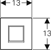 Кнопка смыва Geberit Type 30 116.027.KM.1, черный