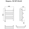 Полотенцесушитель электрический Ника Curve ЛЗ ВП 60/40 лев хром