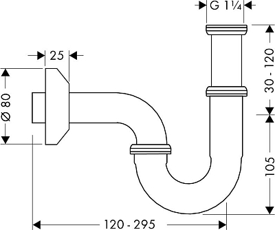 Сифон для раковины Hansgrohe 53010000