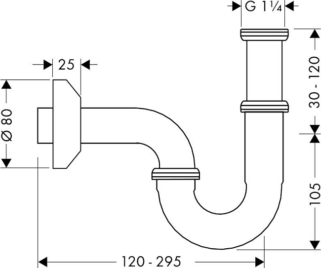 Сифон для раковины Hansgrohe 53010000