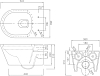 Подвесной унитаз SSWW CT2040V