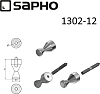 Крючок одинарный Sapho Simple Line 1301-12, хром