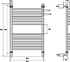 Полотенцесушитель водяной Energy Elite 80x50