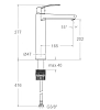 Смеситель для раковины Ramon Soler New Fly 571011NM черный