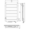 Электрический полотенцесушитель Laris Джаз П6 400x600 L 73207469, хром