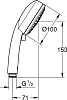 Ручной душ Grohe New Tempesta Cosmopolitan 27572001