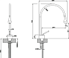 Смеситель для раковины Gessi Goccia 33803#279, белый