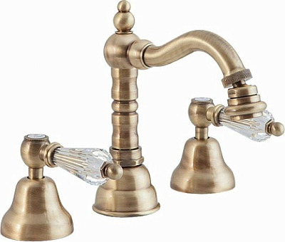 Смеситель для биде CAPRIGO Adria Swarovski 01-031 bronze двухрычажный встраиваемый бронза