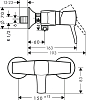 Смеситель для душа Hansgrohe Metropol 31360090, хром золото