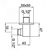 Шланговое подключение  Webert Comfort AC0337015 хром