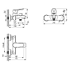 Смеситель для ванны Lemark Selena LM0812C, хром