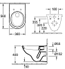 Инсталляция Grohe с унитазом Villeroy&Boch O.novo 5660 HR01, сиденье микролифт, комплект