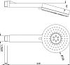 Душевая лейка Jaquar HSH-CHR-1721