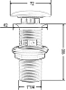 Донный клапан для раковины ArtCeram ACA038 42 00, petrolio