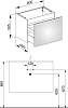 Тумба под раковину Keuco Plan 32962300000 80 белый глянец