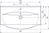 Раковина 85 см Sanflor Элвис 85 Н0000001161