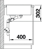 Кухонная мойка Blanco Axia III 6 S 523478 доска стекло чаша справа, жасмин